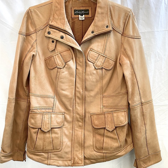 Eddie Bauer | 100% Lamb Leather Moto Jacket | Women | Size: Small - Picture 5 of 15